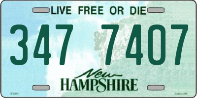 NH license plate 3477407