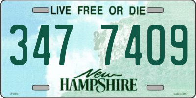 NH license plate 3477409