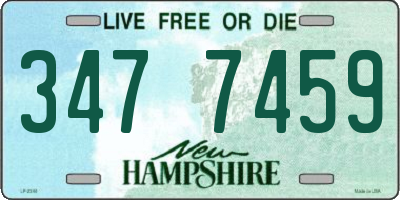 NH license plate 3477459