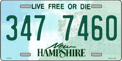 NH license plate 3477460