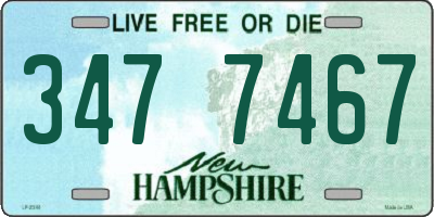 NH license plate 3477467
