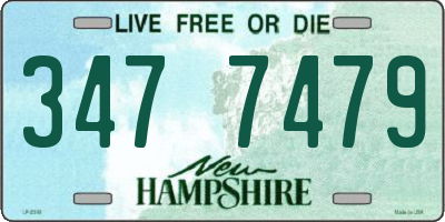 NH license plate 3477479