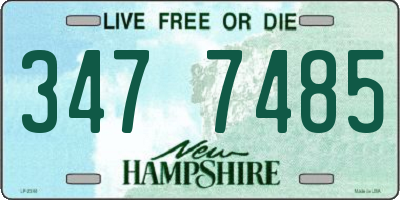 NH license plate 3477485