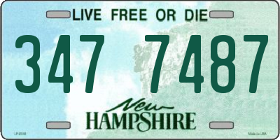 NH license plate 3477487