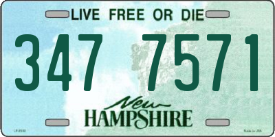 NH license plate 3477571