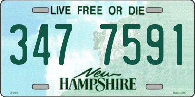 NH license plate 3477591
