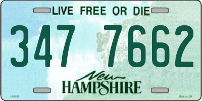 NH license plate 3477662
