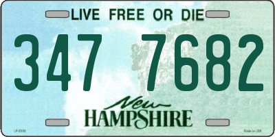 NH license plate 3477682