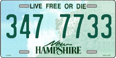 NH license plate 3477733