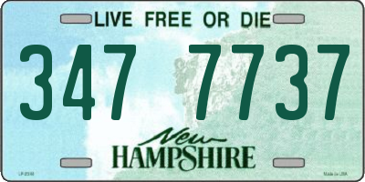 NH license plate 3477737