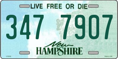 NH license plate 3477907