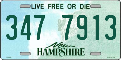 NH license plate 3477913