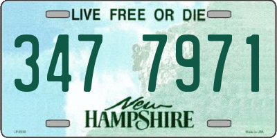 NH license plate 3477971