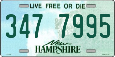 NH license plate 3477995