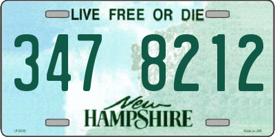 NH license plate 3478212