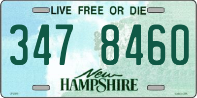 NH license plate 3478460