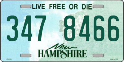 NH license plate 3478466
