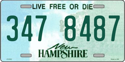 NH license plate 3478487