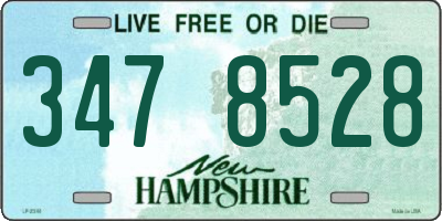 NH license plate 3478528