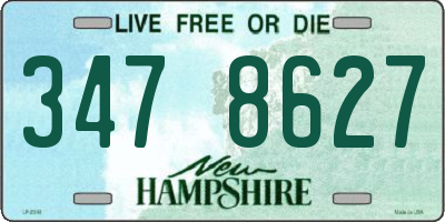 NH license plate 3478627