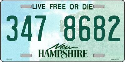NH license plate 3478682