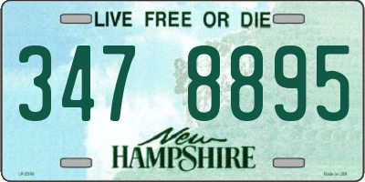NH license plate 3478895