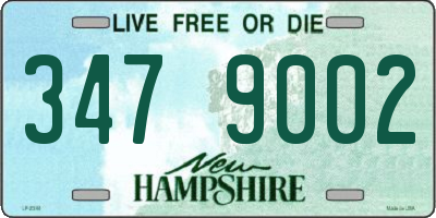 NH license plate 3479002