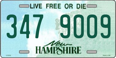 NH license plate 3479009