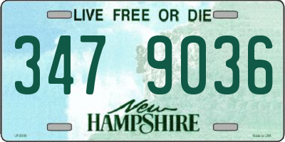 NH license plate 3479036