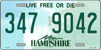 NH license plate 3479042