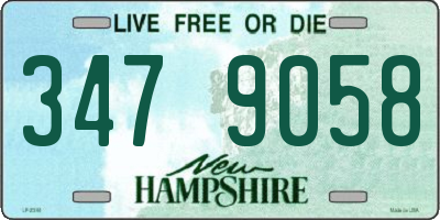 NH license plate 3479058
