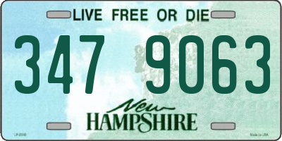 NH license plate 3479063
