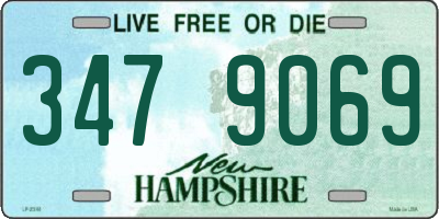 NH license plate 3479069
