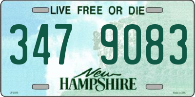 NH license plate 3479083