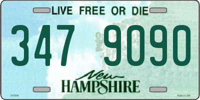 NH license plate 3479090