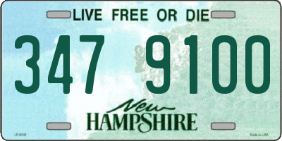 NH license plate 3479100