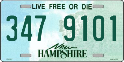 NH license plate 3479101