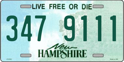 NH license plate 3479111