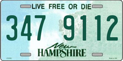 NH license plate 3479112