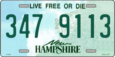 NH license plate 3479113
