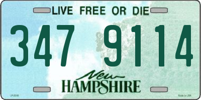 NH license plate 3479114