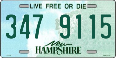 NH license plate 3479115