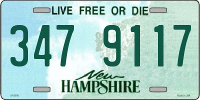 NH license plate 3479117