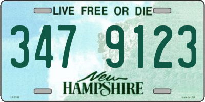 NH license plate 3479123