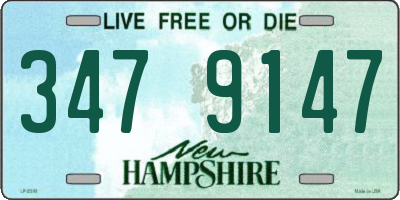 NH license plate 3479147