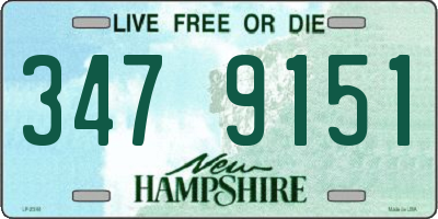 NH license plate 3479151