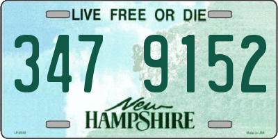 NH license plate 3479152