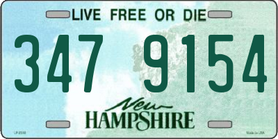 NH license plate 3479154