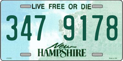 NH license plate 3479178