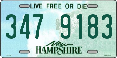 NH license plate 3479183